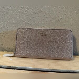 Kate Spade | Rose Gold Glitter Wallet | NWT